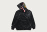 CROC PATTERN CROCODILE RELAXED FIT FULL ZIP HOODIE