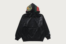 CROC PATTERN CROCODILE RELAXED FIT FULL ZIP HOODIE