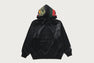 CROC PATTERN CROCODILE RELAXED FIT FULL ZIP HOODIE