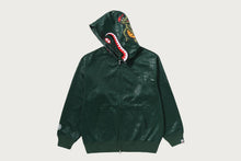 CROC PATTERN CROCODILE RELAXED FIT FULL ZIP HOODIE