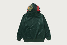 CROC PATTERN CROCODILE RELAXED FIT FULL ZIP HOODIE