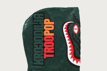 CROC PATTERN CROCODILE RELAXED FIT FULL ZIP HOODIE