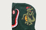 CROC PATTERN CROCODILE RELAXED FIT FULL ZIP HOODIE