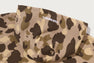 COLOR CAMO HEAVY WASHED CROPPED FIT ZIP HOODIE