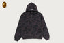 COLOR CAMO HEAVY WASHED CROPPED FIT ZIP HOODIE