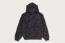 COLOR CAMO HEAVY WASHED CROPPED FIT ZIP HOODIE
