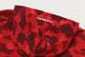 COLOR CAMO HEAVY WASHED CROPPED FIT ZIP HOODIE