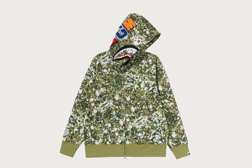 SPLASH CAMO SHARK FULL ZIP HOODIE