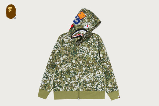 SPLASH CAMO SHARK FULL ZIP HOODIE