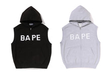 HEAVY WASHED RHINESTONE SLEEVELESS RELAXED FIT ZIP HOODIE
