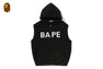 HEAVY WASHED RHINESTONE SLEEVELESS RELAXED FIT ZIP HOODIE