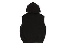 HEAVY WASHED RHINESTONE SLEEVELESS RELAXED FIT ZIP HOODIE