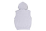 HEAVY WASHED RHINESTONE SLEEVELESS RELAXED FIT ZIP HOODIE