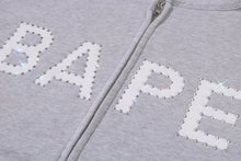 HEAVY WASHED RHINESTONE SLEEVELESS RELAXED FIT ZIP HOODIE