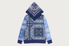 PAISLEY PATTERN SHARK FULL ZIP HOODIE