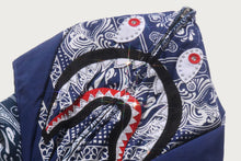 PAISLEY PATTERN SHARK FULL ZIP HOODIE
