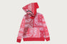 PAISLEY PATTERN SHARK FULL ZIP HOODIE