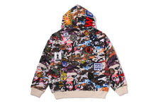 HYBRID CAMO MULTI BADGE SHARK RELAXED FIT FULL ZIP HOODIE