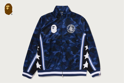 COLOR CAMO MESH RELAXED FIT TRACK JACKET
