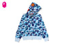 ABC CAMO CRYSTAL STONE SHARK FULL ZIP HOODIE
