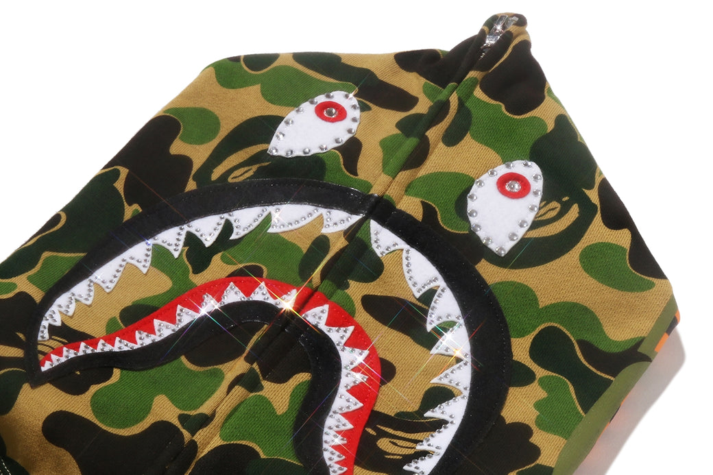 ABC CAMO CRYSTAL STONE SHARK FULL ZIP HOODIE | bape.com