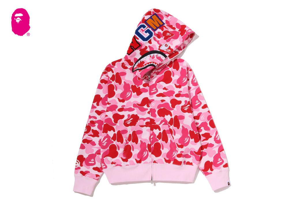 ABC CAMO CRYSTAL STONE SHARK FULL ZIP HOODIE | bape.com