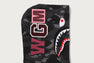 COLOR CAMO FUR SHARK CROPPED ZIP HOODIE