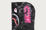 COLOR CAMO FUR SHARK CROPPED ZIP HOODIE