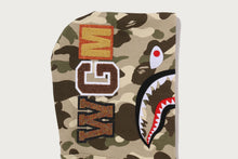COLOR CAMO FUR SHARK CROPPED ZIP HOODIE