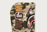 COLOR CAMO FUR SHARK CROPPED ZIP HOODIE