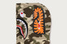 COLOR CAMO FUR SHARK CROPPED ZIP HOODIE