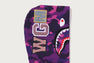 COLOR CAMO FUR SHARK CROPPED ZIP HOODIE
