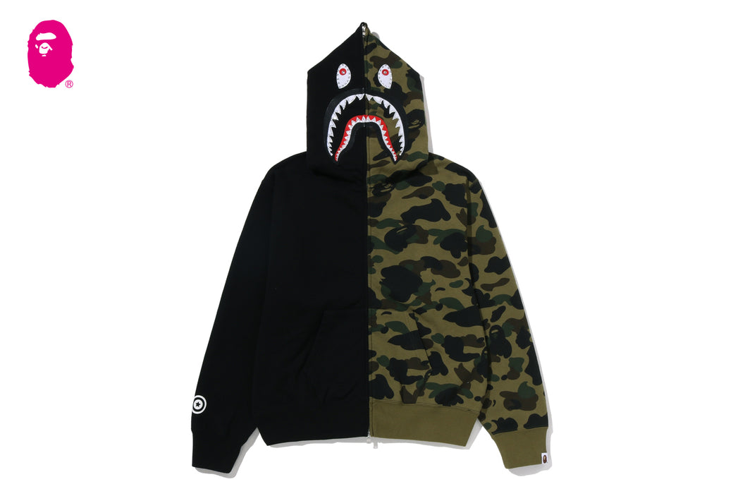1ST CAMO CRYSTAL STONE SHARK FULL ZIP HOODIE | bape.com