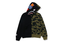 1ST CAMO CRYSTAL STONE SHARK FULL ZIP HOODIE