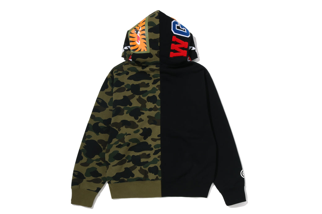 1ST CAMO CRYSTAL STONE SHARK FULL ZIP HOODIE | bape.com