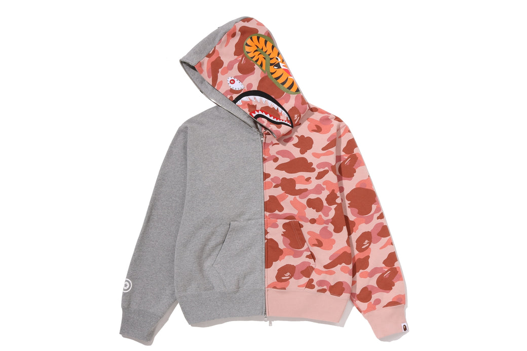 1ST CAMO CRYSTAL STONE SHARK FULL ZIP HOODIE | bape.com