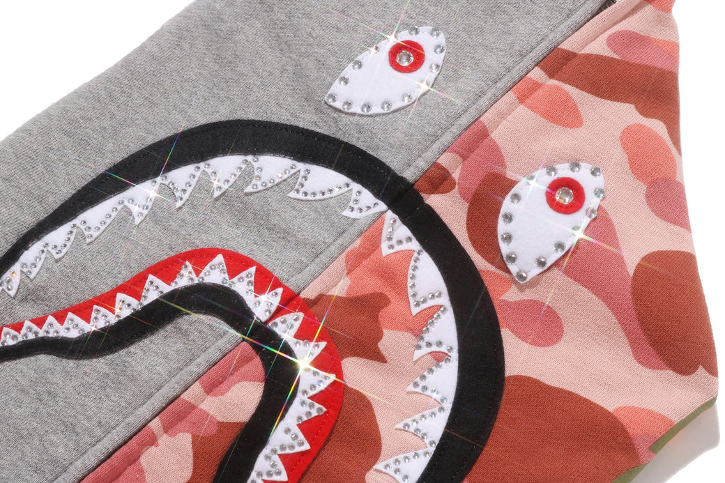 1ST CAMO CRYSTAL STONE SHARK FULL ZIP HOODIE | bape.com