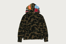 1ST CAMO CROCHET SHARK FULL ZIP HOODIE