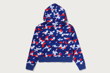 STA STRIKE CAMO LOGO CROPPED FULL ZIP HOODIE