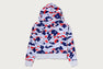 STA STRIKE CAMO LOGO CROPPED FULL ZIP HOODIE