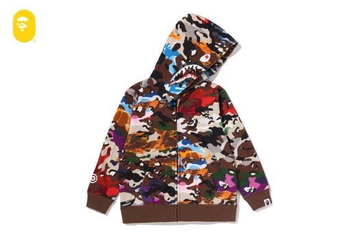HYBRID CAMO SHARK ZIP HOODIE