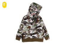 HYBRID CAMO SHARK ZIP HOODIE