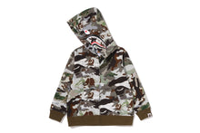 HYBRID CAMO SHARK ZIP HOODIE