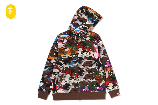 HYBRID CAMO SHARK ZIP HOODIE