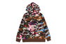 HYBRID CAMO SHARK ZIP HOODIE