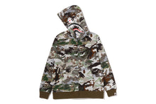 HYBRID CAMO SHARK ZIP HOODIE