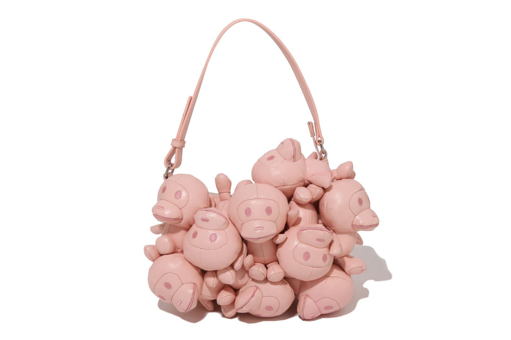 A BATHING APE ピンク トートバッグ BABYMILO　FURBAG 9 BABY MILO BAG | bape.com