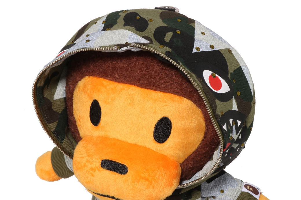 STAR OVER PRINT 1ST CAMO BABY MILO PLUSH DOLL BACKPACK | bape.com