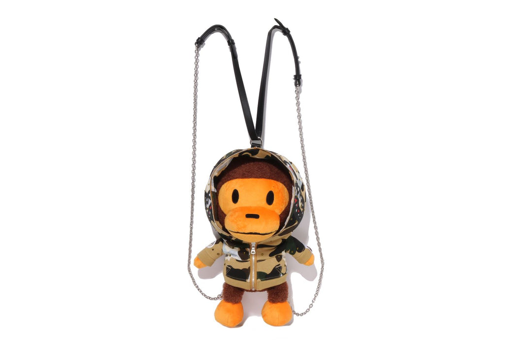 STAR OVER PRINT 1ST CAMO BABY MILO PLUSH DOLL BACKPACK | bape.com