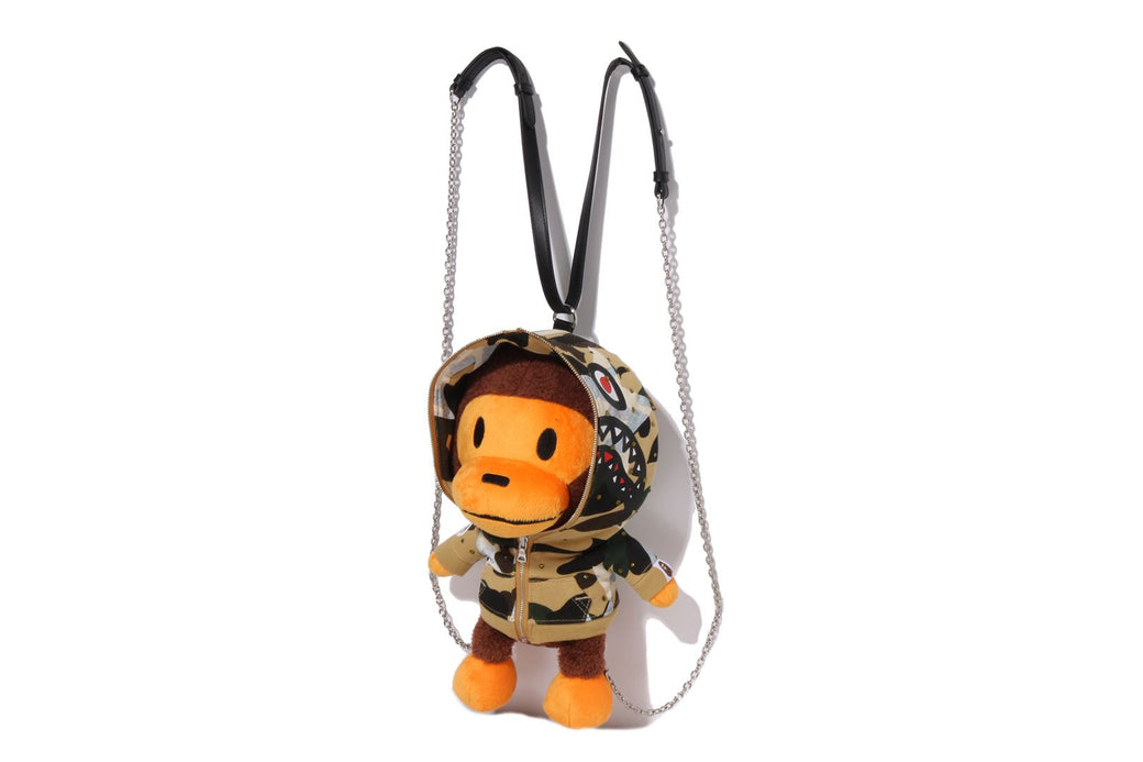 STAR OVER PRINT 1ST CAMO BABY MILO PLUSH DOLL BACKPACK | bape.com